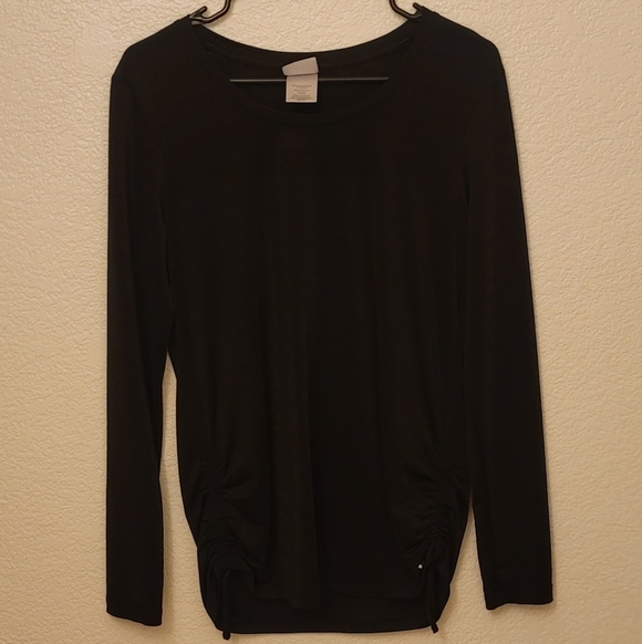 Danskin Now Tops - Danskin Long Sleeve Women's Size 12-14 Black Athletic Top
